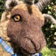 Custom Manx Loaghtan Sheep Sculpture