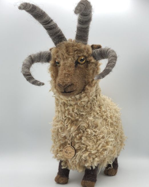 Custom Manx Loaghtan Sheep Sculpture