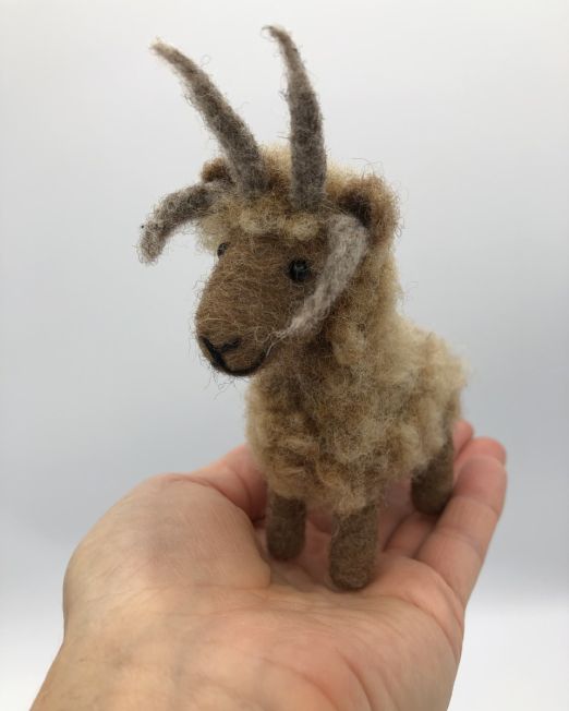 Handmade Needle Felted Manx Loaghtan Sheep PDF Downloadable Instructions