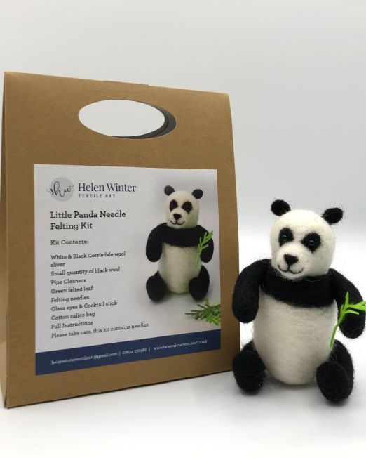 Handmade Little Panda Needle Felting Kit