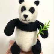 Handmade Little Panda Needle Felting Kit