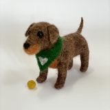 Handmade Needle Felted Dachshund Dog PDF Downloadable Instructions
