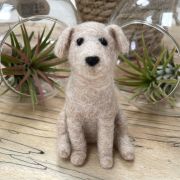 Handmade Needle Felted Labrador Dog PDF Downloadable Instructions