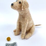 Handmade Needle Felted Labrador Dog PDF Downloadable Instructions