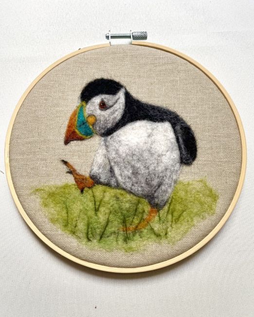 Happy Puffin Original Art
