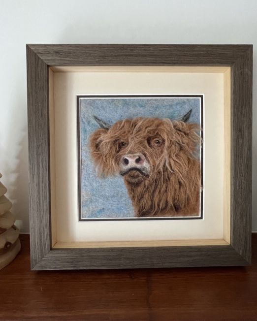 Agnes The Highland Cow Original Art