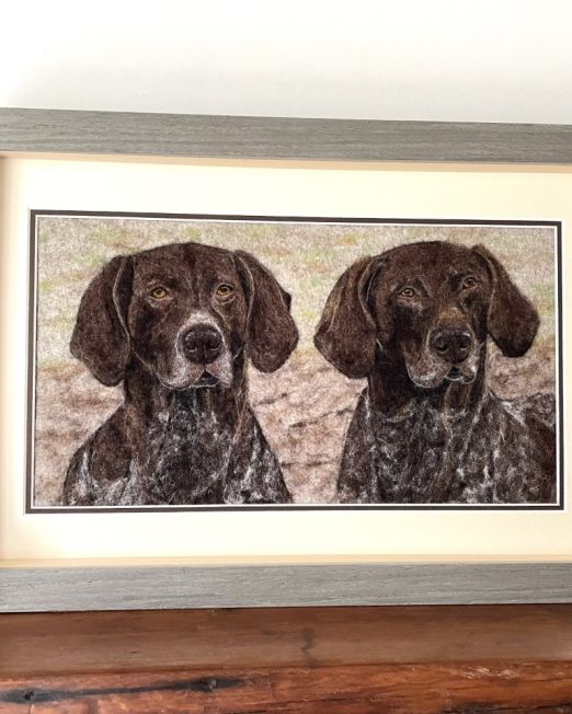 Needle Felted Pet Portrait Commission