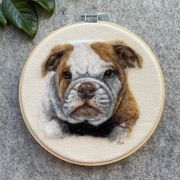 Needle Felted Pet Portrait Commission