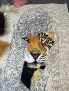 Step-by-Step Guide To Creating a Needle Felted Leopard Portrait Helen Winter Textile Art Step-by-Step Guide To Creating a Needle Felted Leopard Portrait Helen Winter Textile Art
