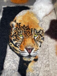 Step-by-Step Guide To Creating a Needle Felted Leopard Portrait Helen Winter Textile Art Step-by-Step Guide To Creating a Needle Felted Leopard Portrait Helen Winter Textile Art