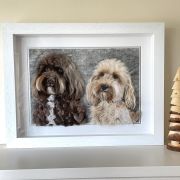 Needle Felted Pet Portrait Commission