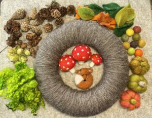 Crafting Autumn: A Needle Felted Wreath Tutorial for Beginner Needle Felters Helen Winter Textile Art Crafting Autumn: A Needle Felted Wreath Tutorial for Beginner Needle Felters Helen Winter Textile Art