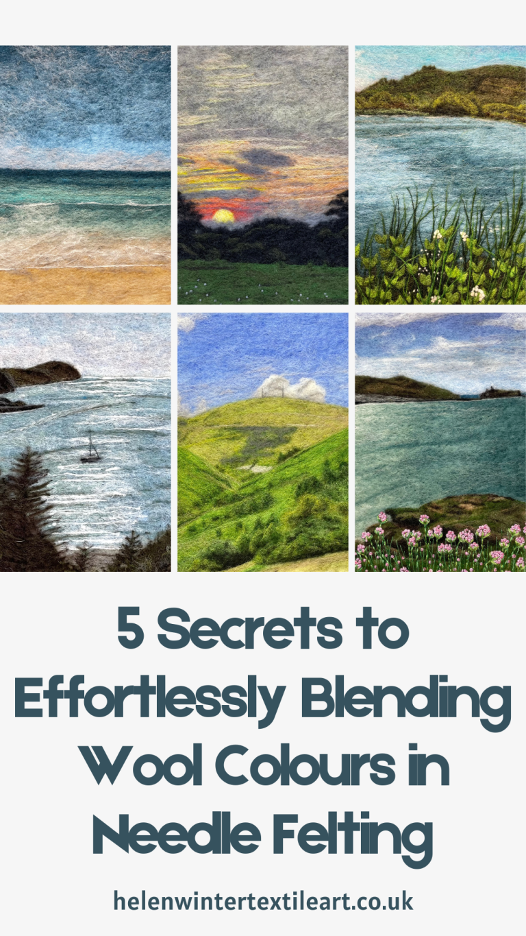 Wool Pin Needling 5 Secrets to Effortlessly Blending Wool Colours in Needle Felting ...
