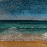 Blue Surf Isle of Man – Needle Felted Wall Art