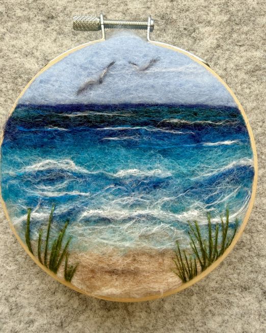 Needle Felted Mini Seascape Tutorial